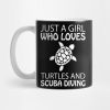 Girl Turtle Scuba Diving Mug Official Scuba Diving Gifts Merch