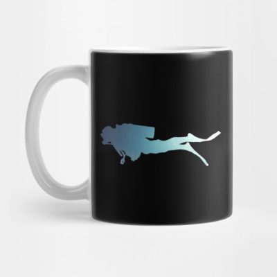 Scuba Diving Design Silhouette Mug Official Scuba Diving Gifts Merch