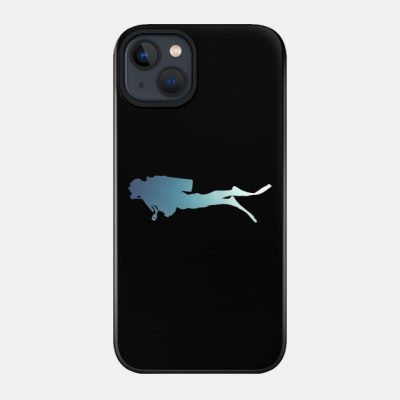 Scuba Diving Design Silhouette Phone Case Official Scuba Diving Gifts Merch