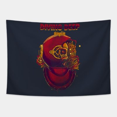 Diving Deep Tapestry Official Scuba Diving Gifts Merch