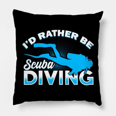 Scuba Diving Throw Pillow Official Scuba Diving Gifts Merch