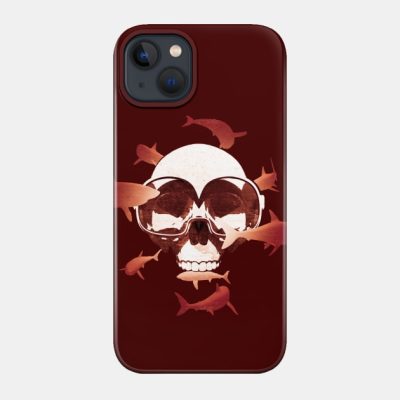 Skull And Sharks Scuba Diving Phone Case Official Scuba Diving Gifts Merch