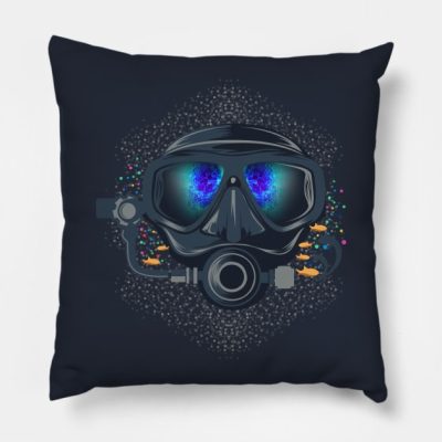 Scuba Diving Throw Pillow Official Scuba Diving Gifts Merch