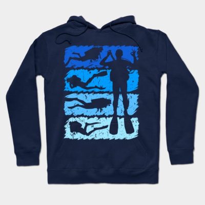 Scuba Diving Vintage Retro Scuba Diver Hoodie Official Scuba Diving Gifts Merch