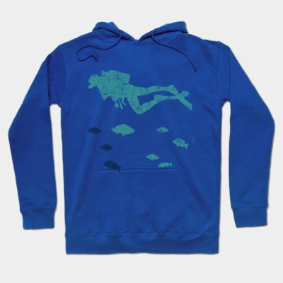 Vintage Scuba Diver Hoodie Official Scuba Diving Gifts Merch