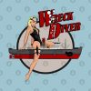 Wreck Diver Pinup Throw Pillow Official Scuba Diving Gifts Merch