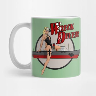 Wreck Diver Pinup Mug Official Scuba Diving Gifts Merch