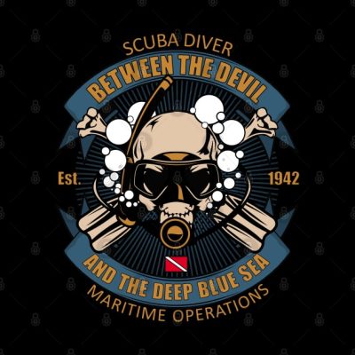 Scuba Diver Est1942 Tapestry Official Scuba Diving Gifts Merch