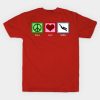 Peace Love Scuba Diving T-Shirt Official Scuba Diving Gifts Merch