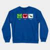 Peace Love Scuba Diving Crewneck Sweatshirt Official Scuba Diving Gifts Merch