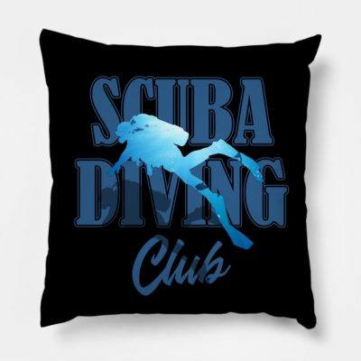 Scuba Diving Club Underwater Throw Pillow Official Scuba Diving Gifts Merch