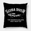 Scuba Diver Throw Pillow Official Scuba Diving Gifts Merch