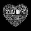 Scuba Diving Heart Tapestry Official Scuba Diving Gifts Merch