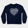 Scuba Diving Heart Crewneck Sweatshirt Official Scuba Diving Gifts Merch