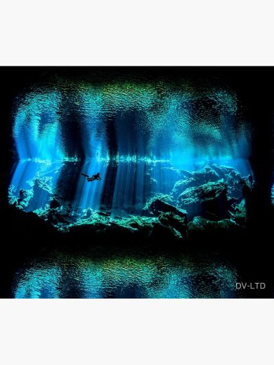 Cave Diving Scuba Diver Underwater Dive Tapestry Official Scuba Diving Gifts Merch