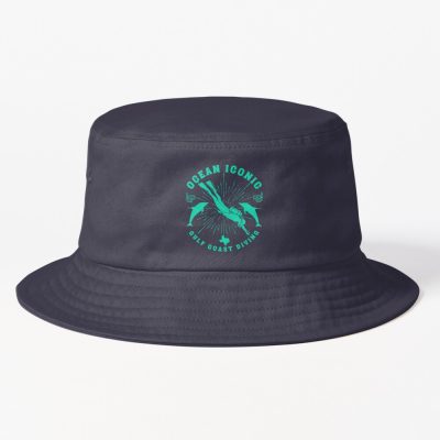 Vintage Diver Design, Ocean Iconic Gulf Coast Diving Bucket Hat Official Scuba Diving Gifts Merch