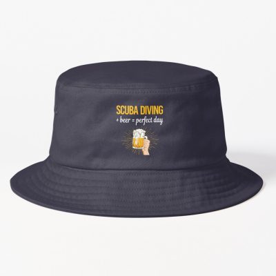 Beer Perfect Day Scuba Diving Diver Bucket Hat Official Scuba Diving Gifts Merch