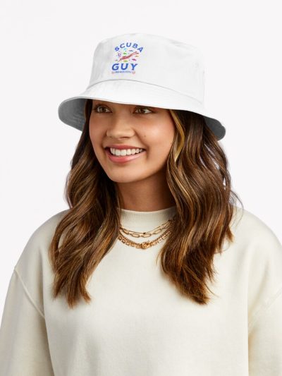 Expert Scuba Diving Guy Bucket Hat Official Scuba Diving Gifts Merch