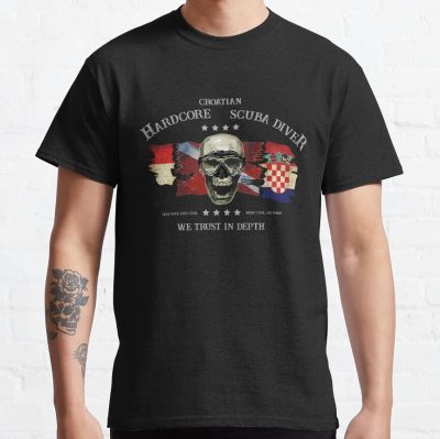 Diver Croatian Extreme Diver - Croatia T-Shirt Official Scuba Diving Gifts Merch