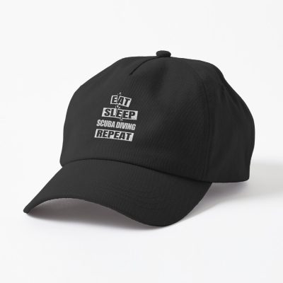 Eat Sleep Scuba Diving Repeat Scuba Diver Funny Scuba Diving Cap Official Scuba Diving Gifts Merch