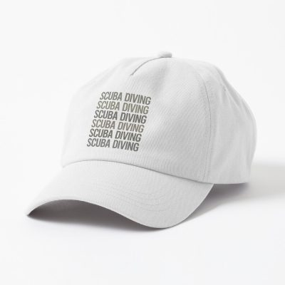 Gray Text Art Scuba Diving Diver Cap Official Scuba Diving Gifts Merch