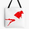 Scuba Diver Silhouette - Diver Down Tote Bag Official Scuba Diving Gifts Merch