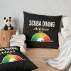 Addict Scuba Diving Diver Throw Pillow Official Scuba Diving Gifts Merch