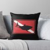 Scuba Shark Dive Flag Throw Pillow Official Scuba Diving Gifts Merch