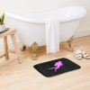 Scuba Diver Silhouette - Pink Bath Mat Official Scuba Diving Gifts Merch