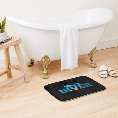 Scuba Diving Scuba Diver Bath Mat Official Scuba Diving Gifts Merch