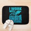 I Work Well Under Pressure Scuba Diver Diving Gift Bath Mat Official Scuba Diving Gifts Merch