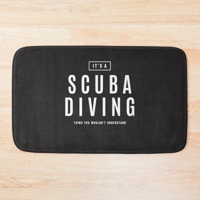 It'S A Scuba Diving Thing Scuba Diver Bath Mat Official Scuba Diving Gifts Merch