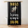 Saving Energy Scuba Diving Diver Shower Curtain Official Scuba Diving Gifts Merch