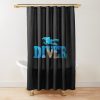 Scuba Diving Scuba Diver Shower Curtain Official Scuba Diving Gifts Merch