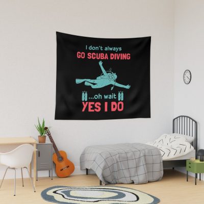 Funny Scuba Diving Tapestry Official Scuba Diving Gifts Merch