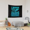 I Work Well Under Pressure Scuba Diver Diving Gift Tapestry Official Scuba Diving Gifts Merch