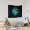 Screwed | Funny Shark And Diver Illustration Tapestry Official Scuba Diving Gifts Merch